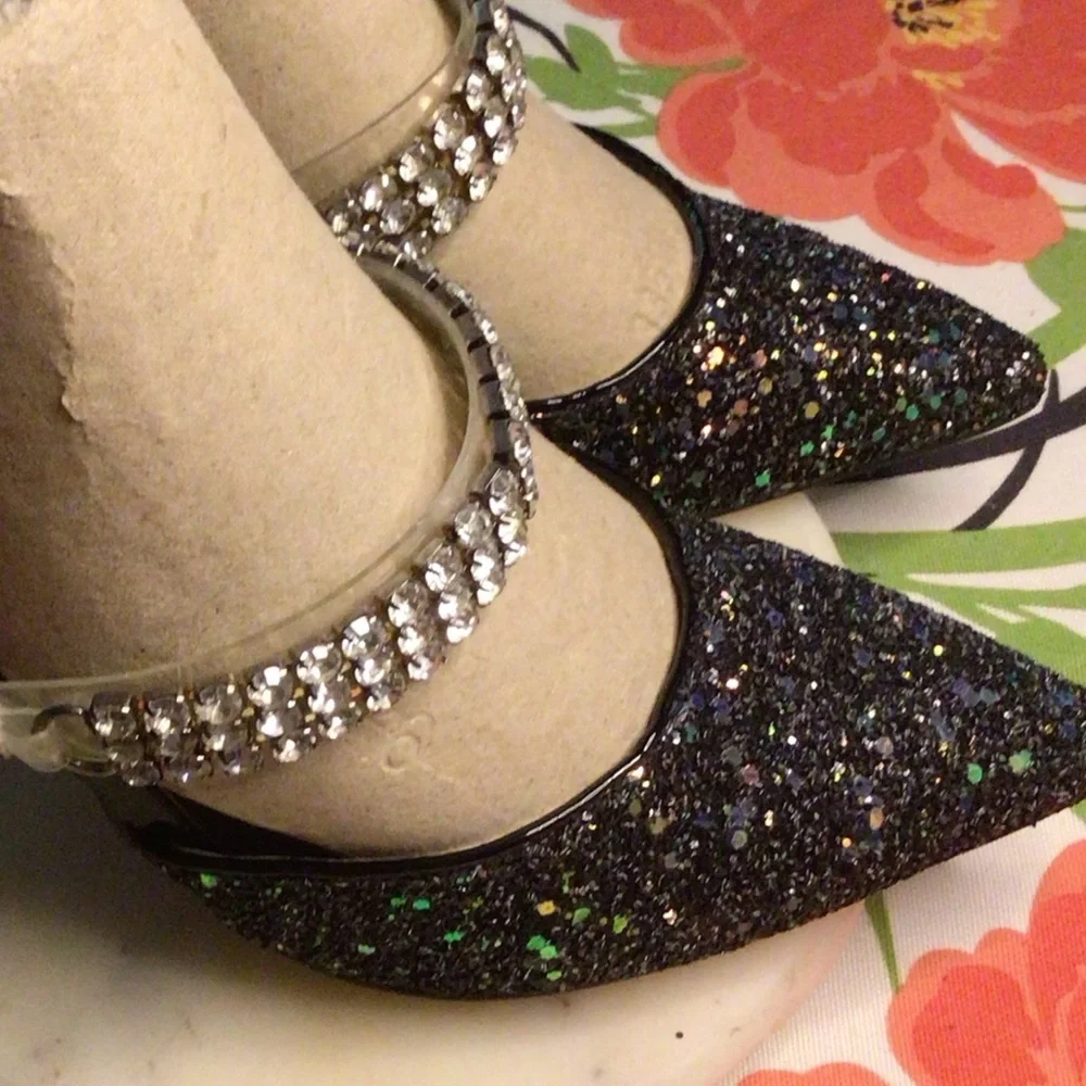 NEW LEMONADE BLACK PUMS HEELS - Picture 9 of 10